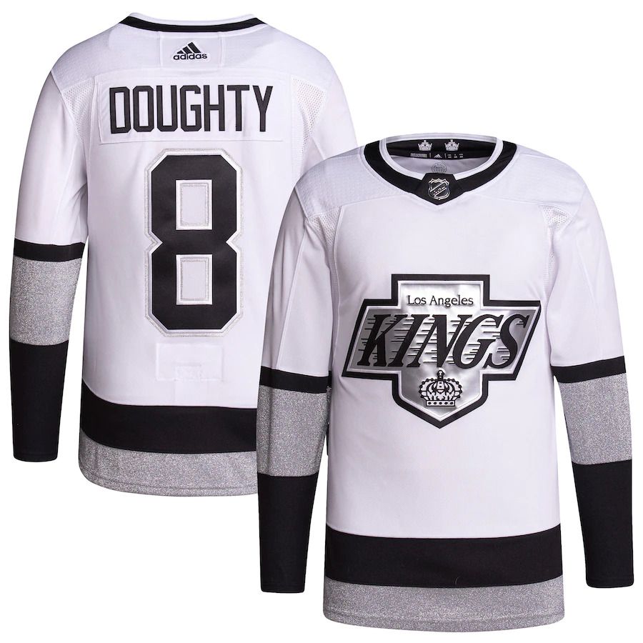 Men Los Angeles Kings #8 Drew Doughty adidas White Alternate Primegreen Authentic Pro Player NHL Jersey->los angeles kings->NHL Jersey